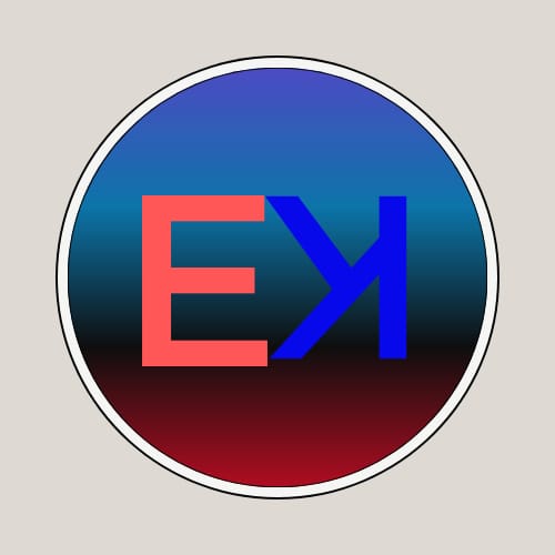 Letter E & K logo